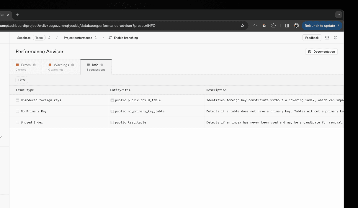 security-peformance-advisor