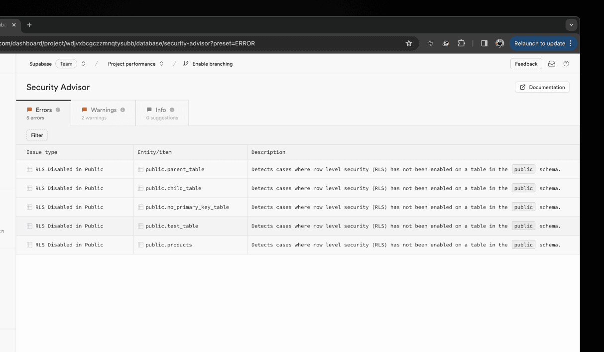 security-peformance-advisor